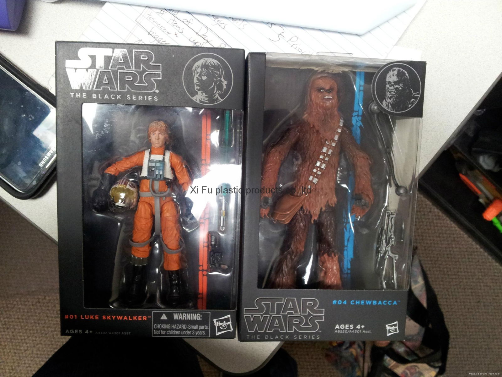 Star War collectible figure with window box packed