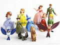 Disney licensed figure character products   custom made plastic figure 