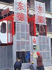 Low wearing construction lift in CE approved