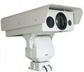 2000m 360 degree HD horizontal far-range PTZ laser thermal infrared fog-penetrat 3