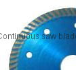 Narrow turbo saw blade