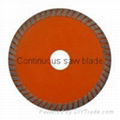 Hot-press mid-turbo saw blade