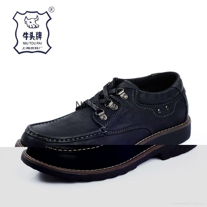 Fashion Business Genuine Leather Shoe For Man Breathable Mesh Shoes 2
