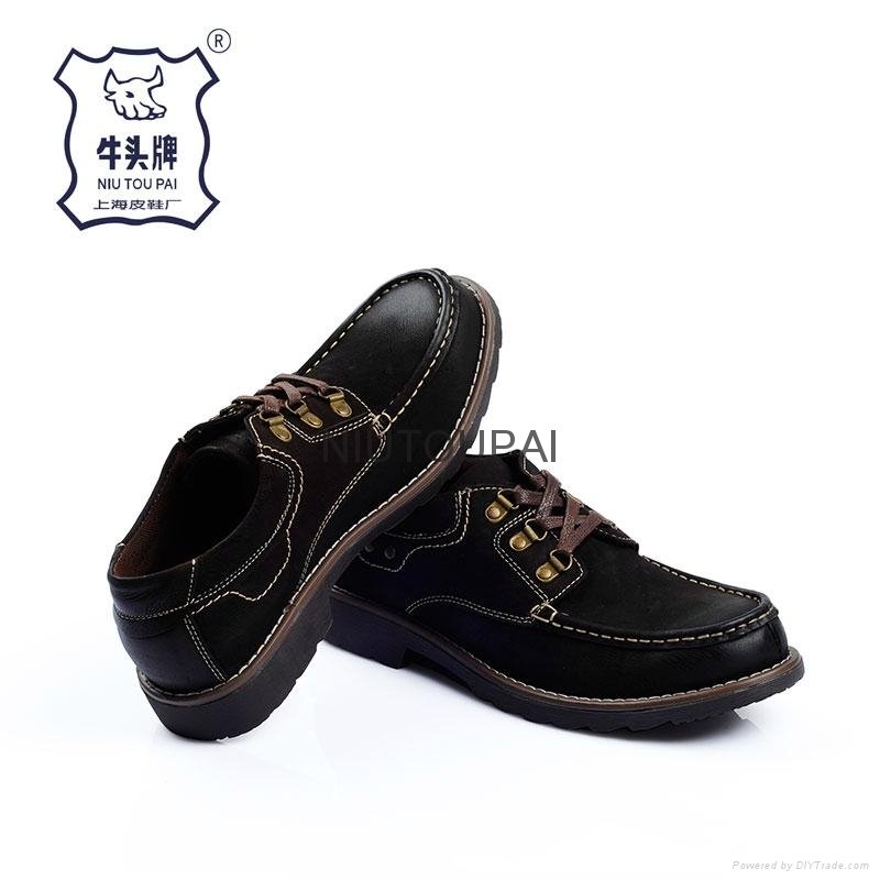 Fashion Business Genuine Leather Shoe For Man Breathable Mesh Shoes 4