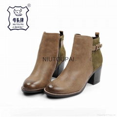 Lady Boot Oxford and Goat Suede Leather Shoe For 2015 New