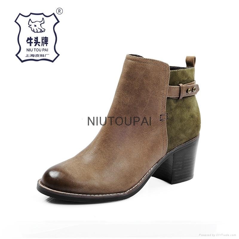 Lady Boot Oxford and Goat Suede Leather Shoe For 2015 New 2
