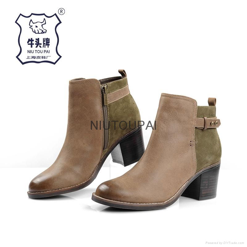 Lady Boot Oxford and Goat Suede Leather Shoe For 2015 New 3