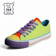 Lady Casual Canvas Brand Shoe By Manufacture Colorful