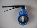 High quality dn100 handle wafer butterfly valve manufacture  1