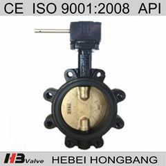 L   ed Worm Gear Butterfly Valve