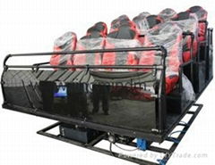 Hydraulic platform with 2 seats motion cinema