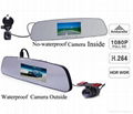 2014 new waterproof 4.3inch LCD a7 ambarella rearview mirror vechicle gps car dv