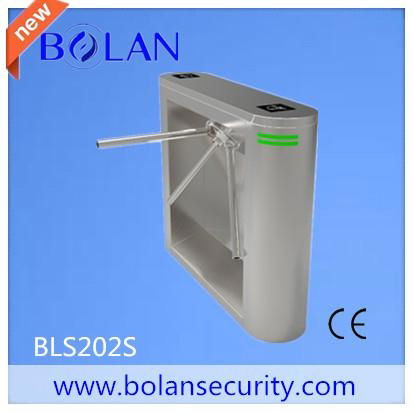 304 Stainless steel access control tripod turnstile with card reader 2