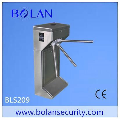 304 Stainless steel access control tripod turnstile with card reader 4