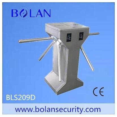 304 Stainless steel access control tripod turnstile with card reader 5