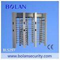 Three entrance access control  full height turnstile gate