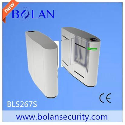 Glass type sliding barrier turnstile gate