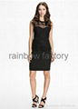 New Model Dress 2014 Women Black Lace Bodycon Club Clothes 1