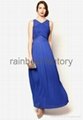 Fashion Dress Design Blue Sleeveless