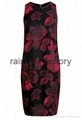 Clothing Style for Women Red Floral Print Ladies Dresses 2