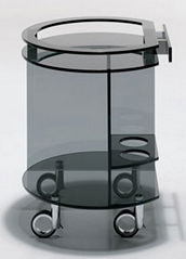 Acrylic bar cart