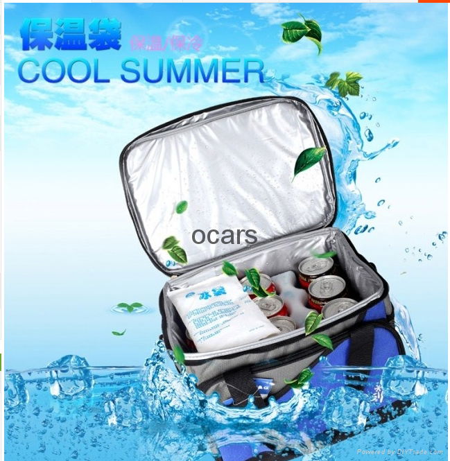 Outdoor insulated two person PEVA cooler bag  5