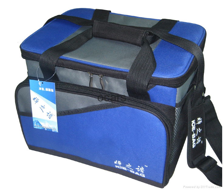 Outdoor insulated two person PEVA cooler bag 