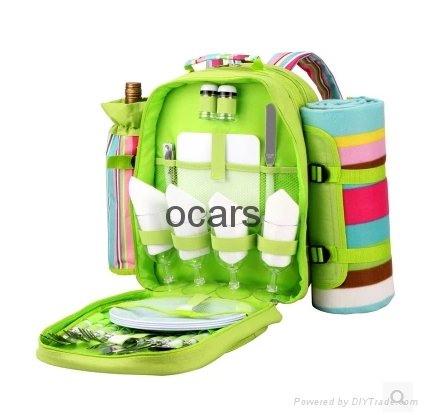 fourperson children picnic backpack bag