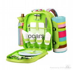 fourperson children picnic backpack bag