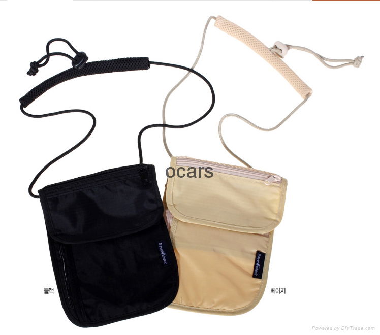 portable traveling phone passpord airticket  hanging bag 4