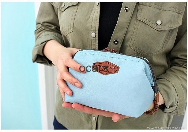High quality foldable waterproof polyester cosmetic bathe bag 4