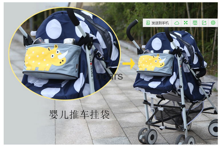 Multifunctional Baby Diaper bag for Stroller 4