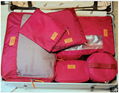 Travel Clothing Organizer Bag Set 5PCS Storage Mesh Pouch Colorful Cosmetic Bag  16