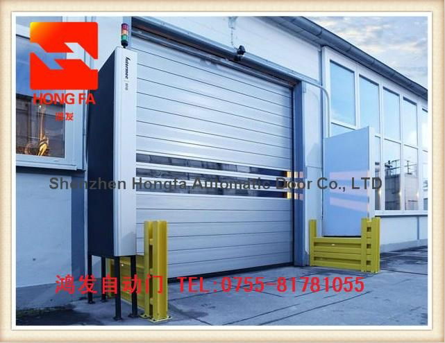 Aluminium Alloy High Speed Garage Door With CE Certification  2