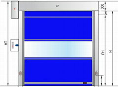 Garage Automaitc High Speed Door Rapid Door