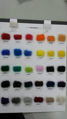 Solution dyed acrylic fiber