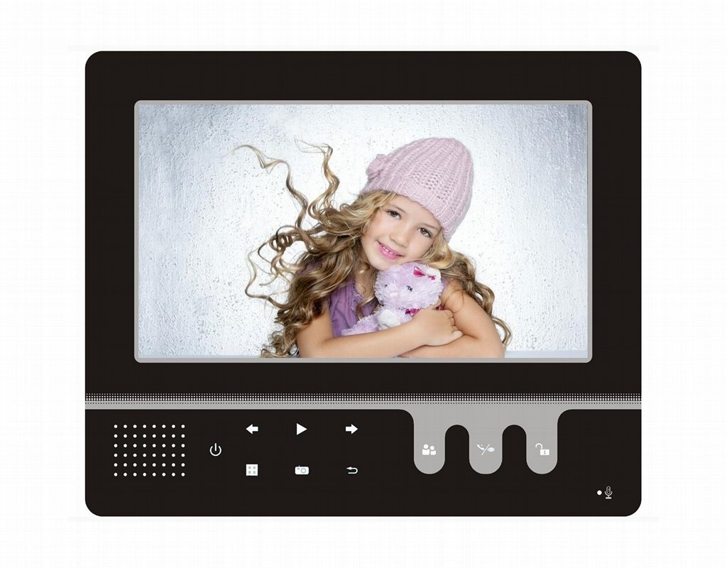 9" digital color video door phone monitor with memory