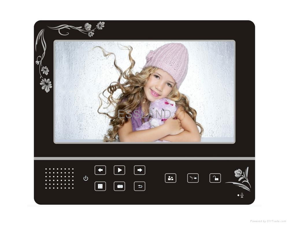 9" digital color video door phone monitor with memory 2