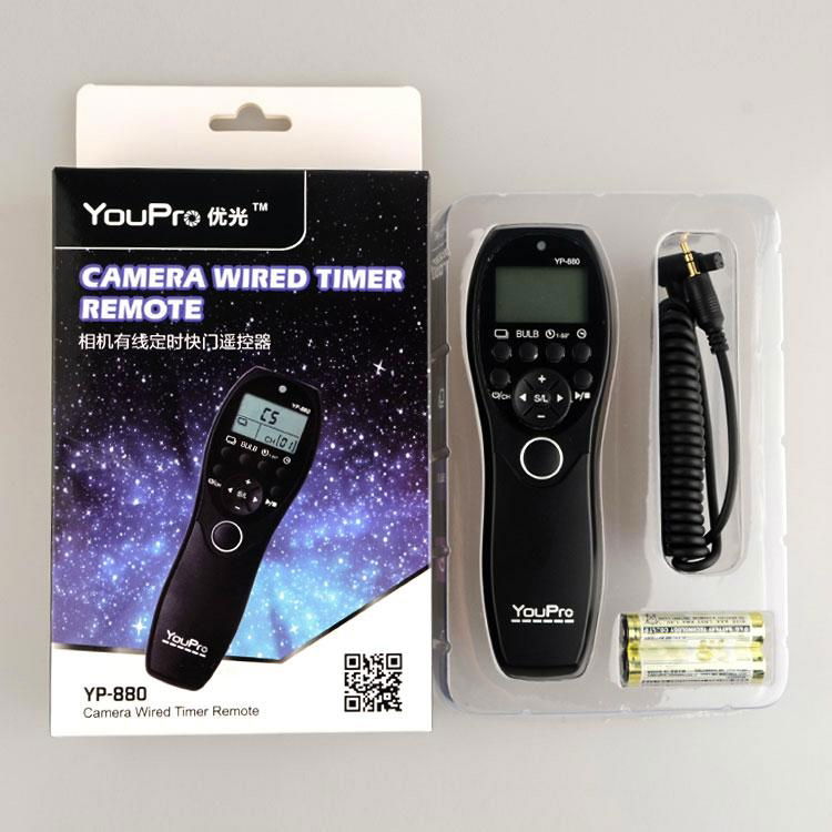 YouPro YP-880 wired Timer Remote Switch for Sony Canon  contax  panasonic  Fuji 4