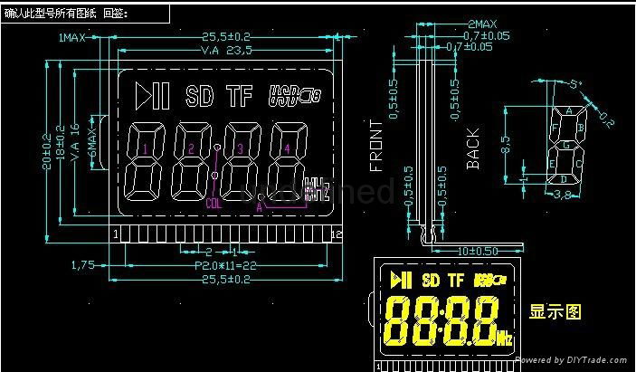 图形点阵LCD LCM FSTN HTN 5