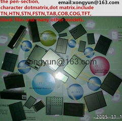 LCD, TN, HTN, the STN, FSTN, VA black film,STN blue film, COG, COB, TAB