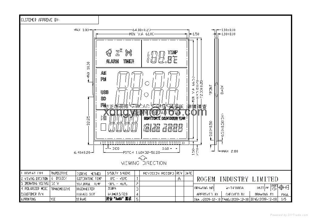 Customization, power supply LCD display, display module, back light 3