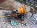 Concrete pump with mix