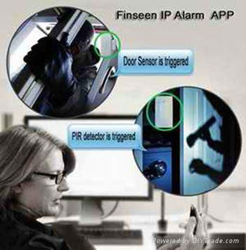 Smart burglar IP Cloud Alarm System with smart phone Android / IOS