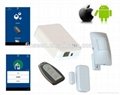 Smart burglar IP Cloud Alarm System with smart phone Android / IOS 5