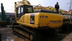 Used komatsu pc220-7 excavator for sale