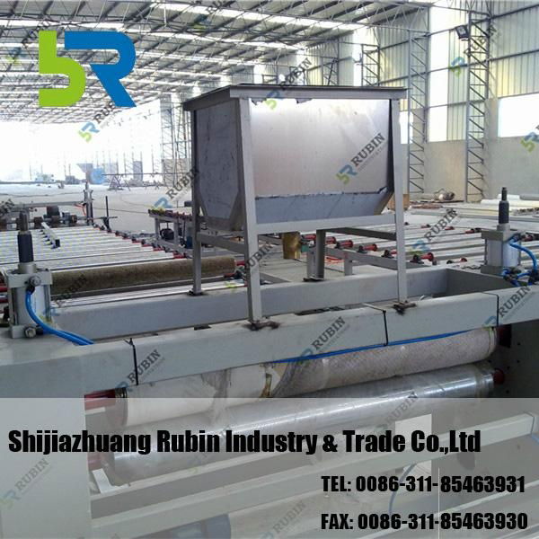 High output gypsum ceiling board making machine