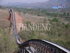 Plane bend belt conveyor