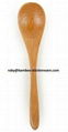 Promotion Factory Disposable Bamboo Wooden Amuse Serving Canddy Cutlery Spoon 3