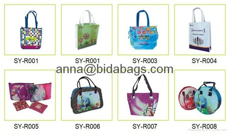 custom printed pp lamination rpet shopping bag/rpet bag 2